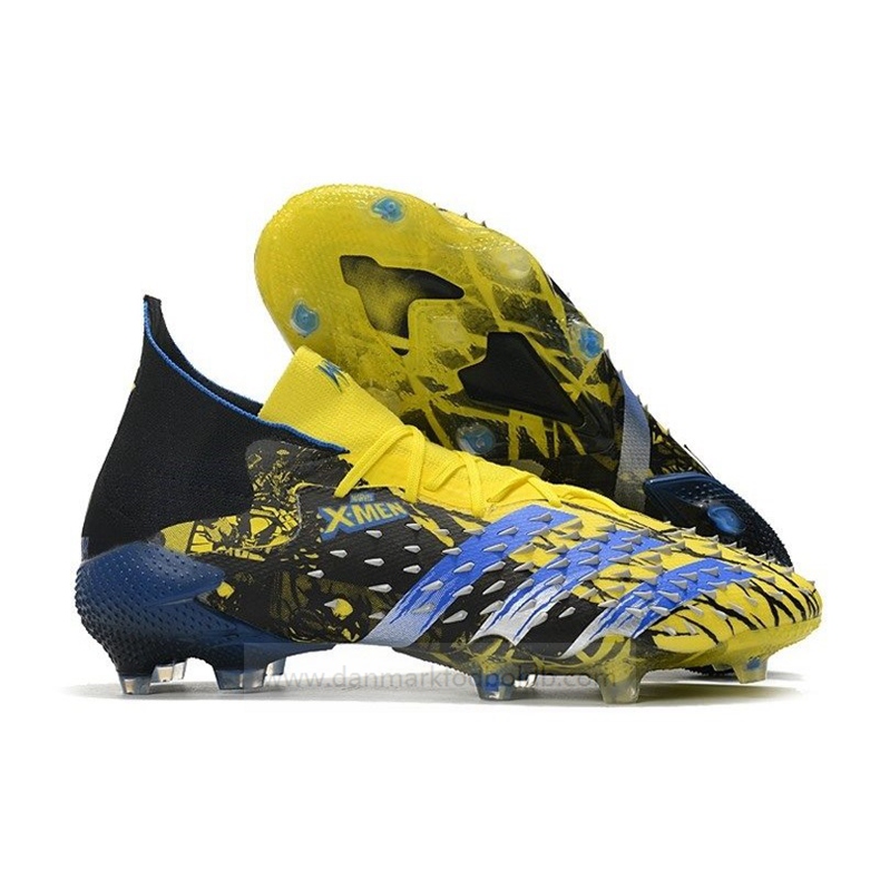 Adidas Predator Freak.1 FG X-Men Wolverine Fodboldstøvler Herre – Guld Sølv Sort